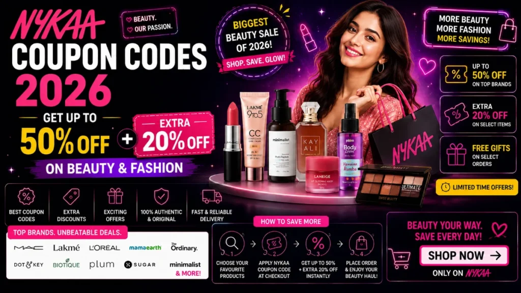 Nykaa Coupon Codes 2026