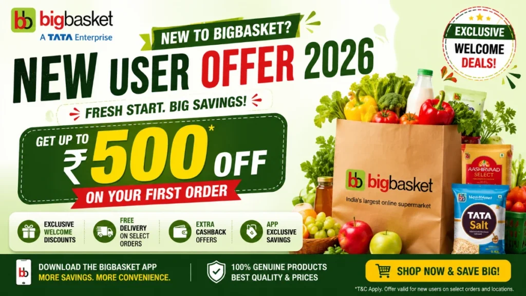BigBasket New User Offer