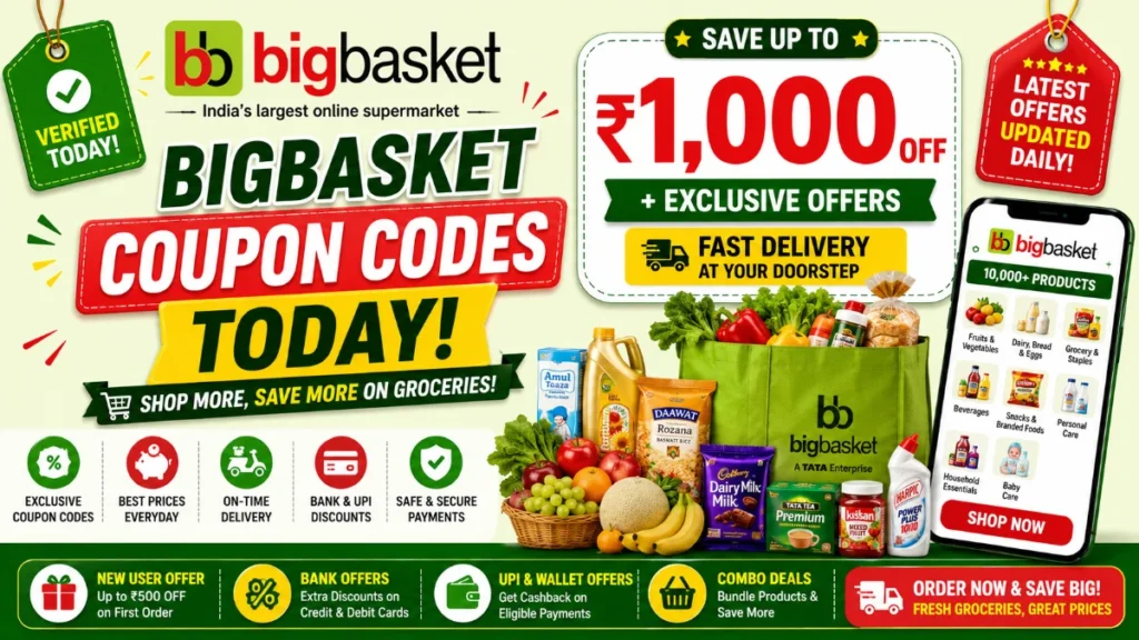 BigBasket coupon codes