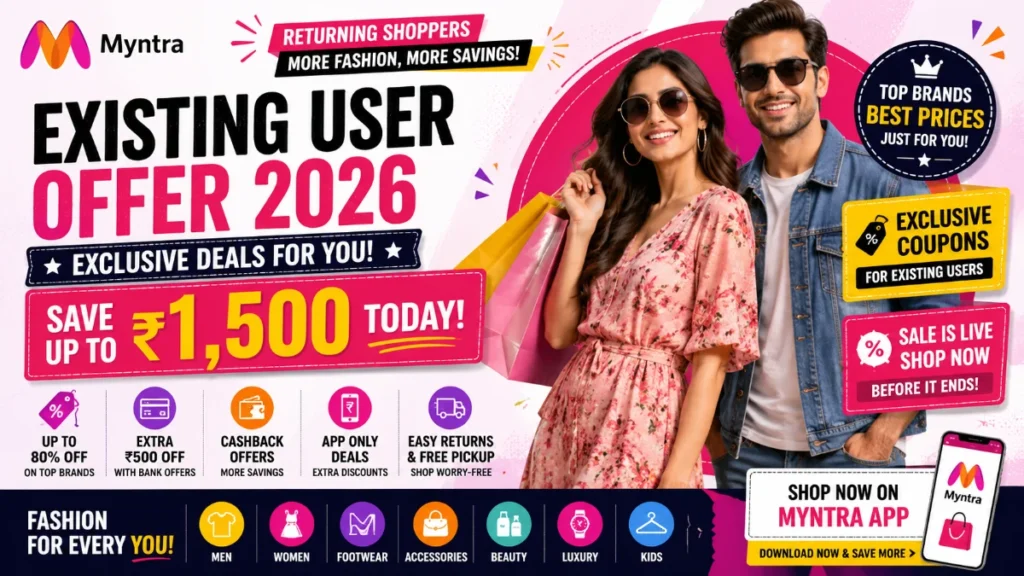 Myntra Existing User Offer