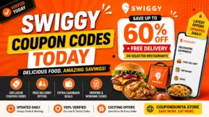 Swiggy Coupon Codes Today: Save Up to 60% OFF + Free Delivery Offers
