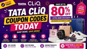 Tata CLiQ Coupon Codes Today: Save Up to 80% OFF + Extra Bank Discounts