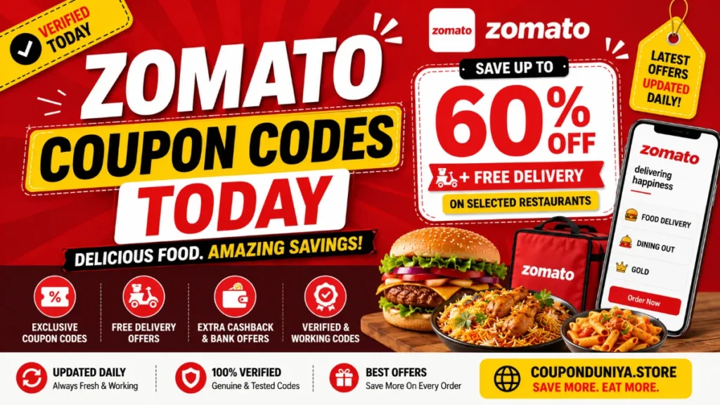 Zomato coupon codes today