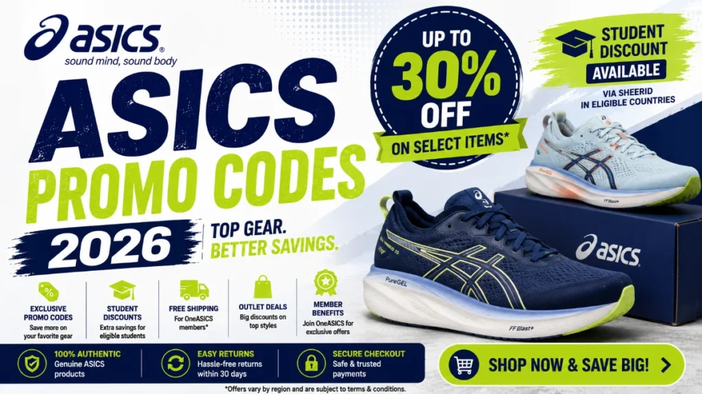 ASICS promo codes