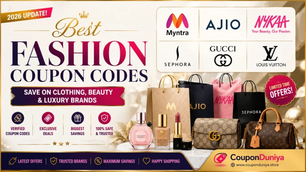 Best Fashion Coupon Codes 2026