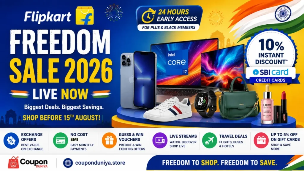 Flipkart Freedom Sale 2026